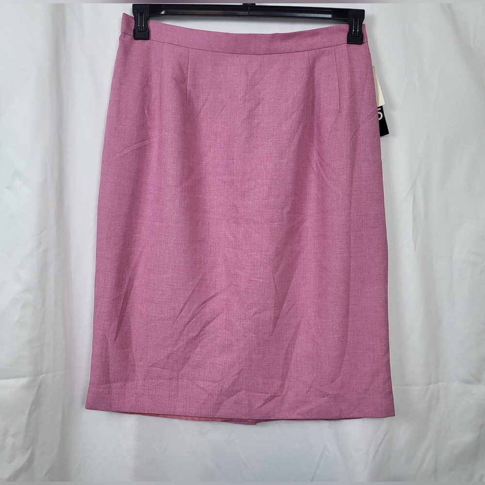 Clio Women 90s Pink Knee-Length Modest Lined Career Pencil Skirt 16W New Vintage